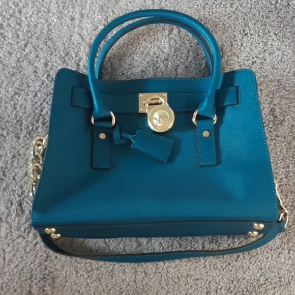 Michael Kors Teal Purse - Picture 1 of 3